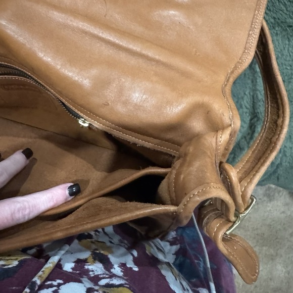 Coach Essex Vintage Briefcase British Tan Brown Leather Spring 80s USA Ship - Picture 12 of 16